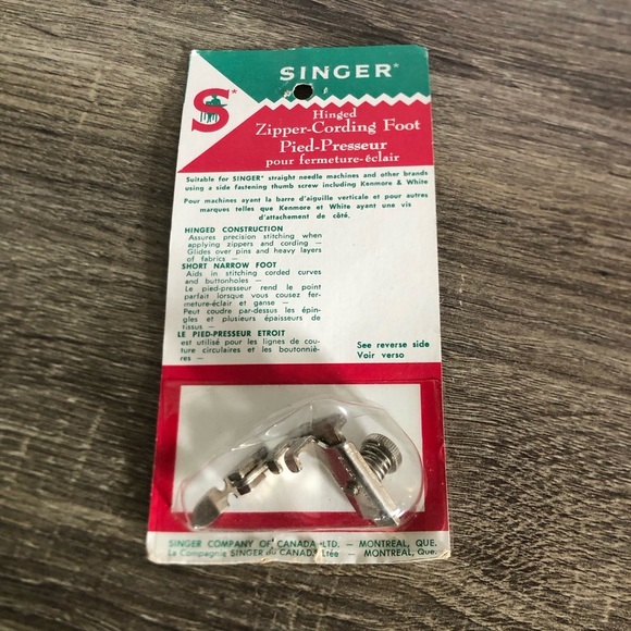Vtg NOS Singer Zipper Cording Foot - Picture 4 of 10